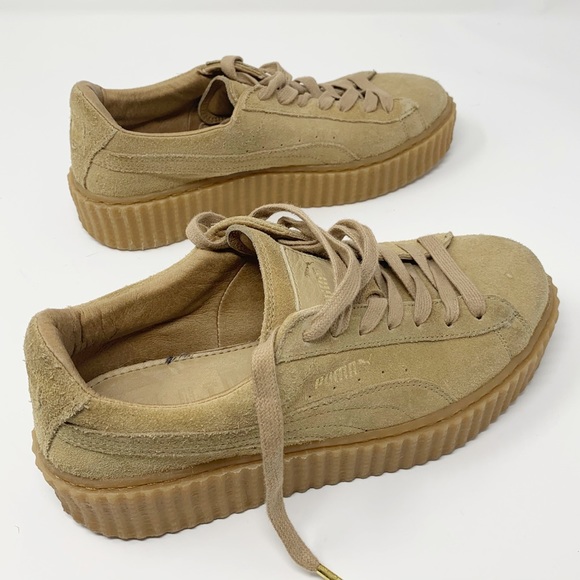 FENTY x Puma Creeper Platform Tan Sneakers 7.5 - Picture 7 of 11